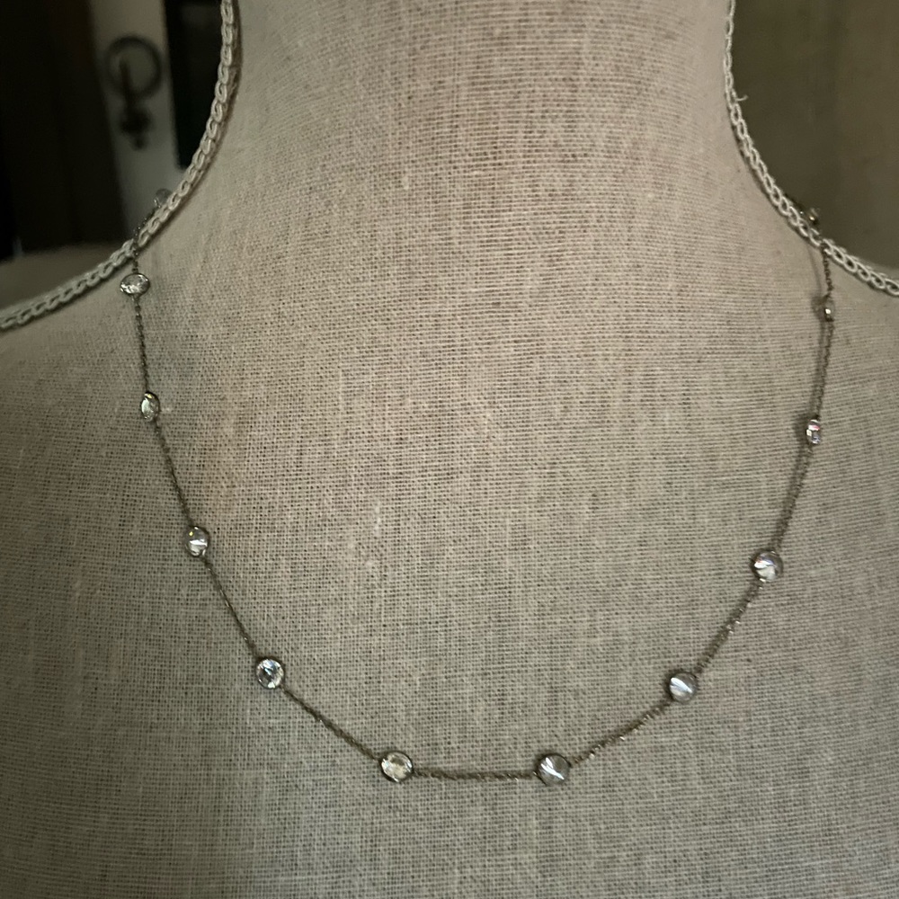 Rhinestone by the yard necklace